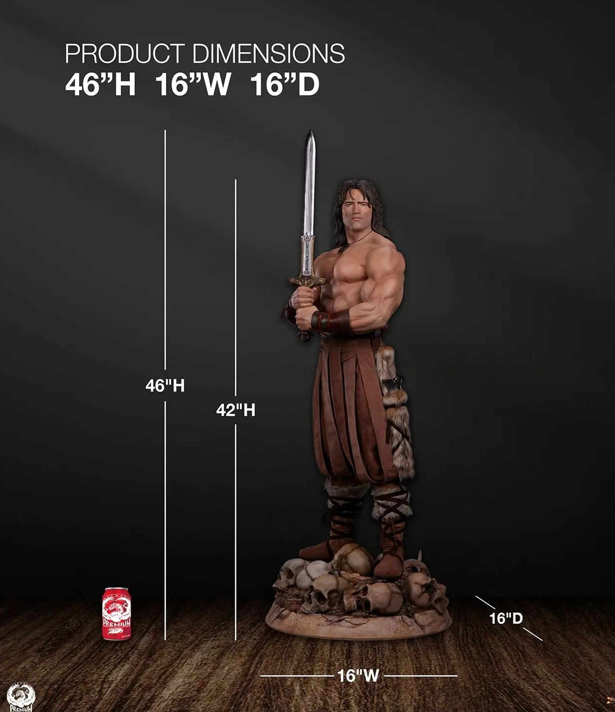 Sideshow Collectibles X Premium Collectibles Studio - Conan 1/2 Scale Elite Series Statue Licensed Statue