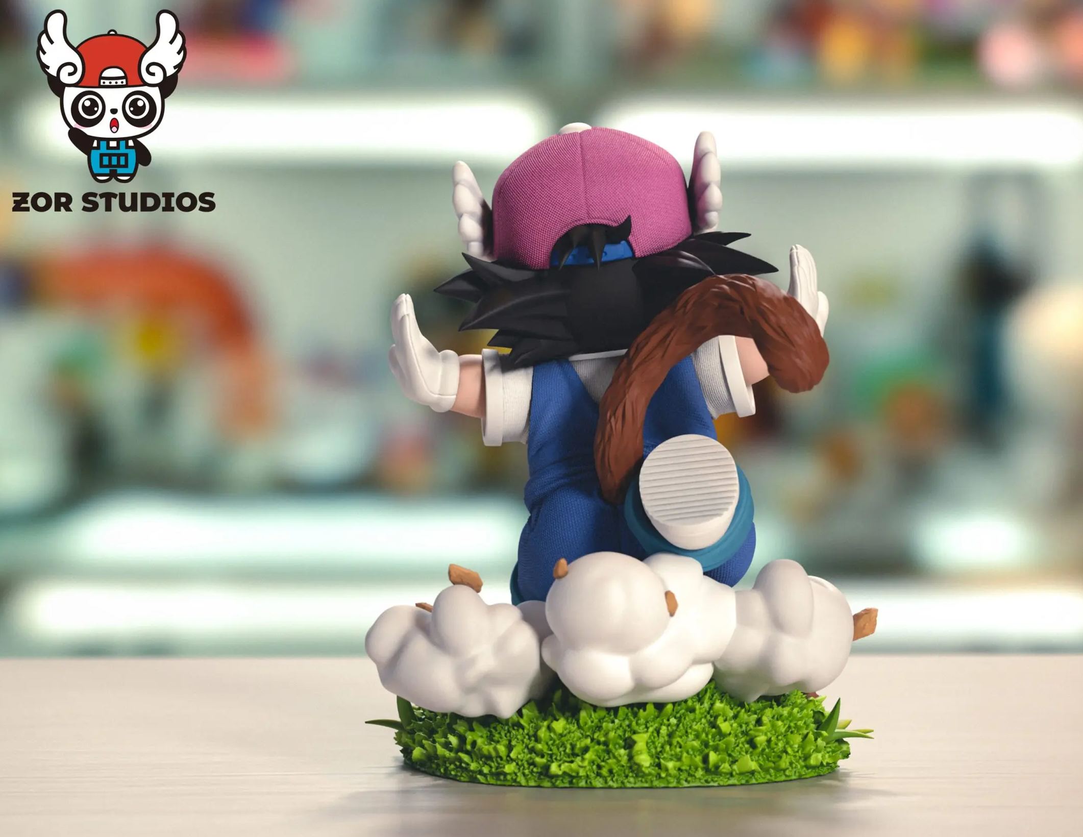 ZOR Studio - Arale Riding the Flying Nimbus X Running Goku Dr. Slump X Dragon Ball