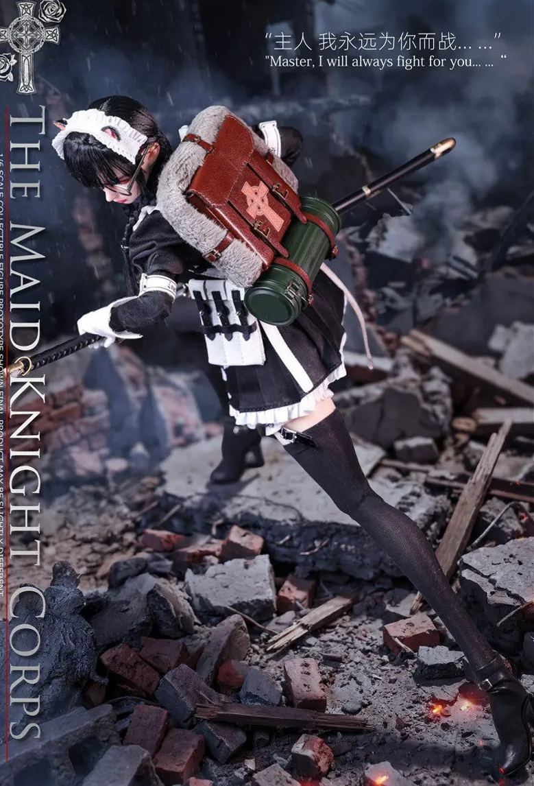 Long Shan Jin Shu Studio - 1/6 Maid Knights - Sniper MYSURU X Grenadier ANCHIRA LS-Meid.S-01A S-01B Licensed Statue