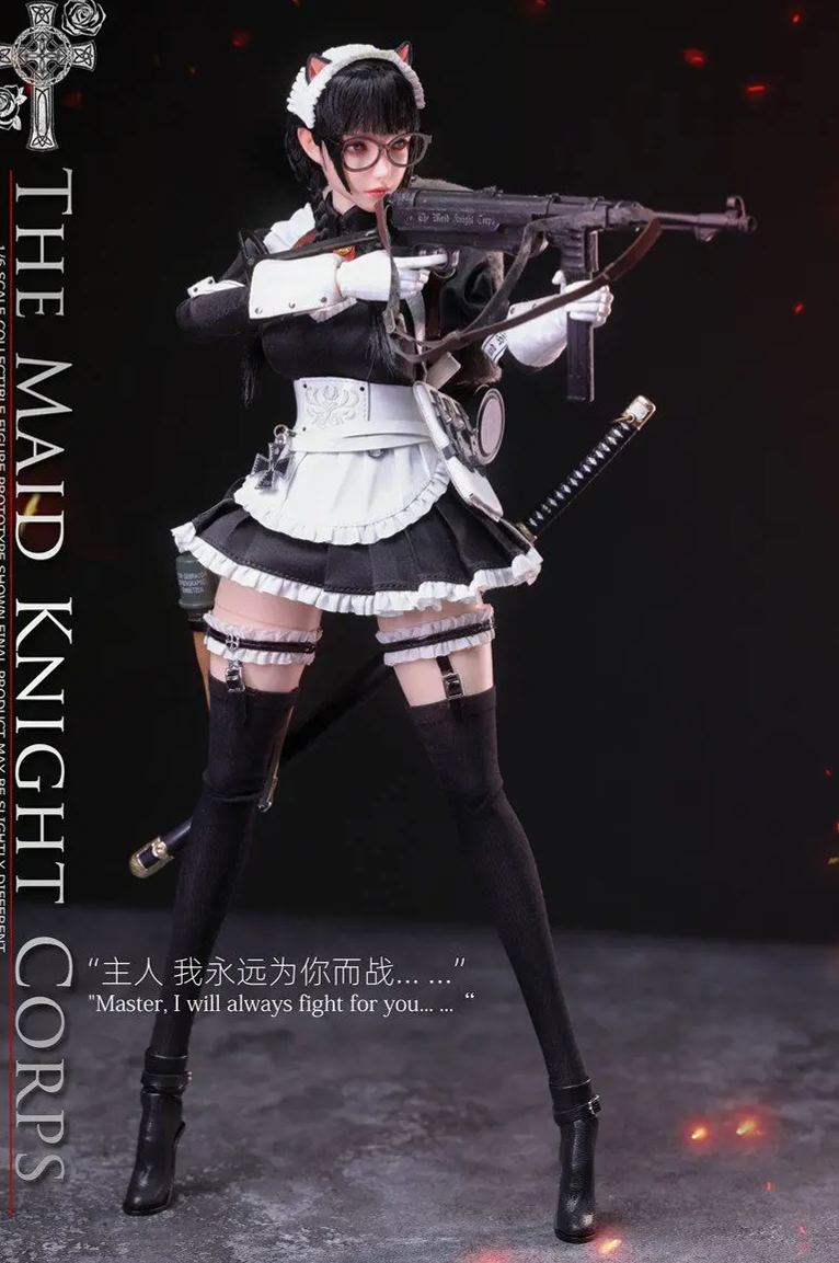 Long Shan Jin Shu Studio - 1/6 Maid Knights - Sniper MYSURU X Grenadier ANCHIRA LS-Meid.S-01A S-01B Licensed Statue