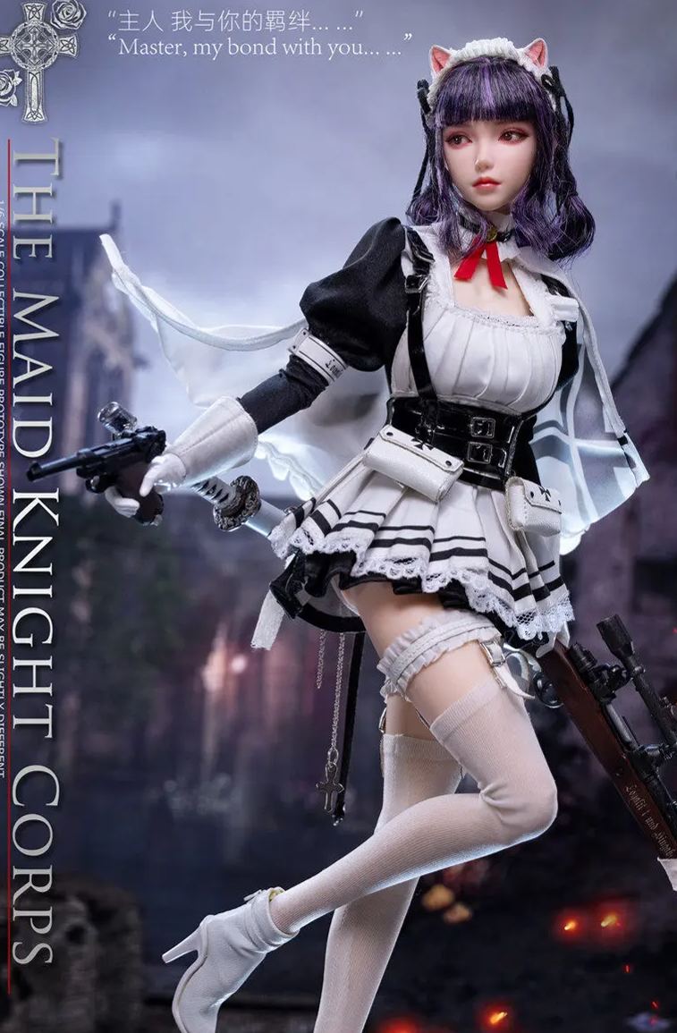 Long Shan Jin Shu Studio - 1/6 Maid Knights - Sniper MYSURU X Grenadier ANCHIRA LS-Meid.S-01A S-01B Licensed Statue