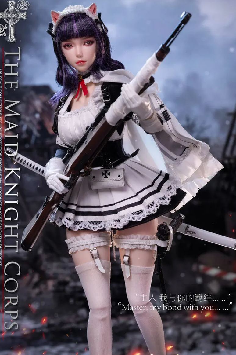Long Shan Jin Shu Studio - 1/6 Maid Knights - Sniper MYSURU X Grenadier ANCHIRA LS-Meid.S-01A S-01B Licensed Statue
