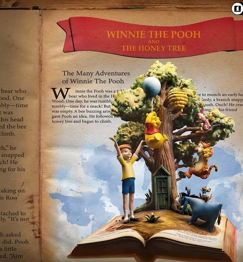 Iron Studio - Winnie the Pooh and Friends 100th Anniversary Disney Classics Deluxe Art Scale  DSNEY125126-10 Licensed Statue