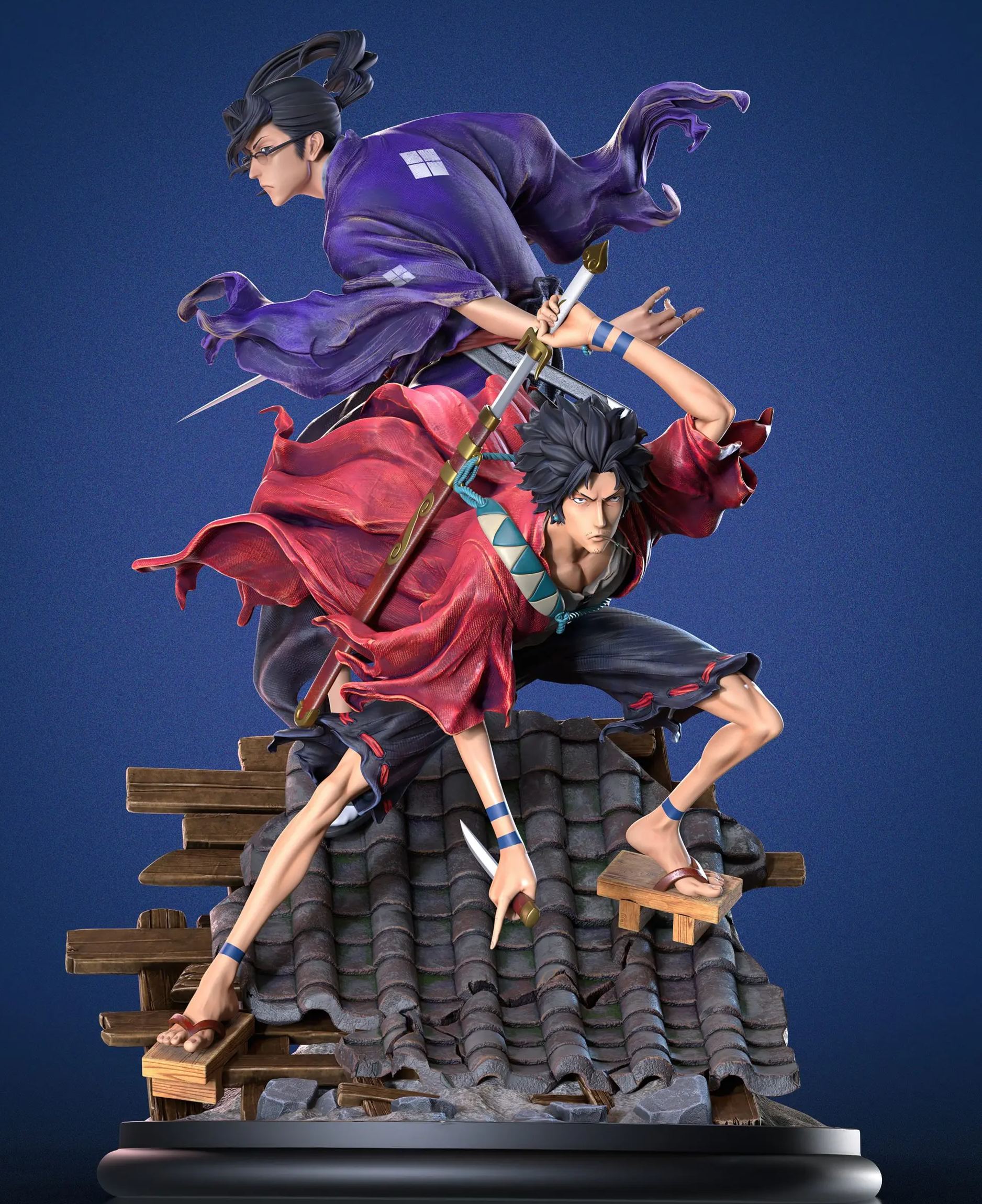 Anonymous Studio - Mugen X Jin Samurai Champloo Statue