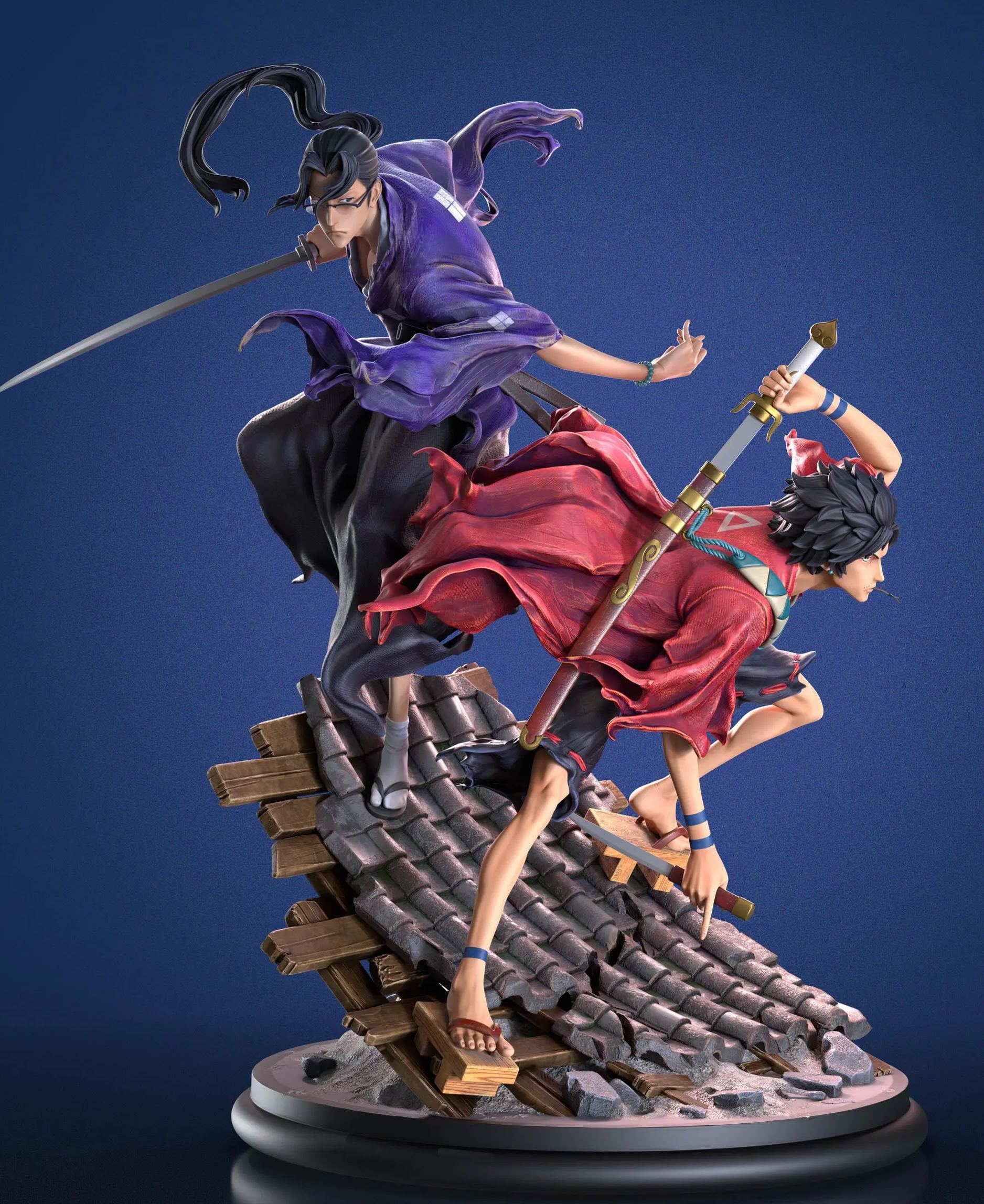 Anonymous Studio - Mugen X Jin Samurai Champloo Statue