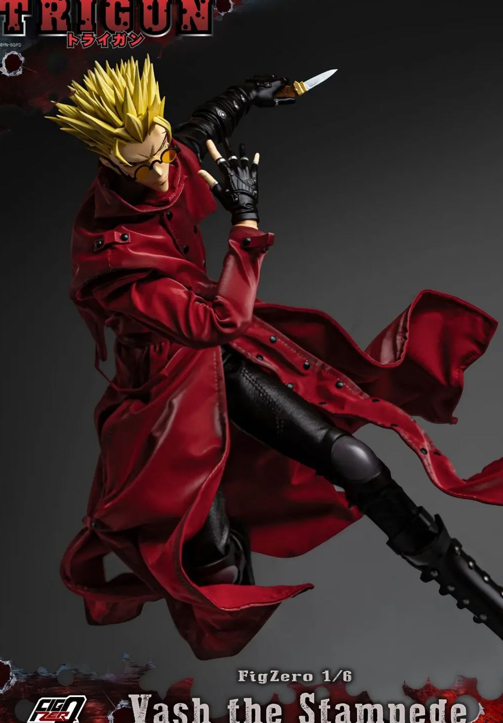 Threezero - TRIGUN FigZero 1/6 Vash the Stampede 3Z05880C0 Licensed Statue