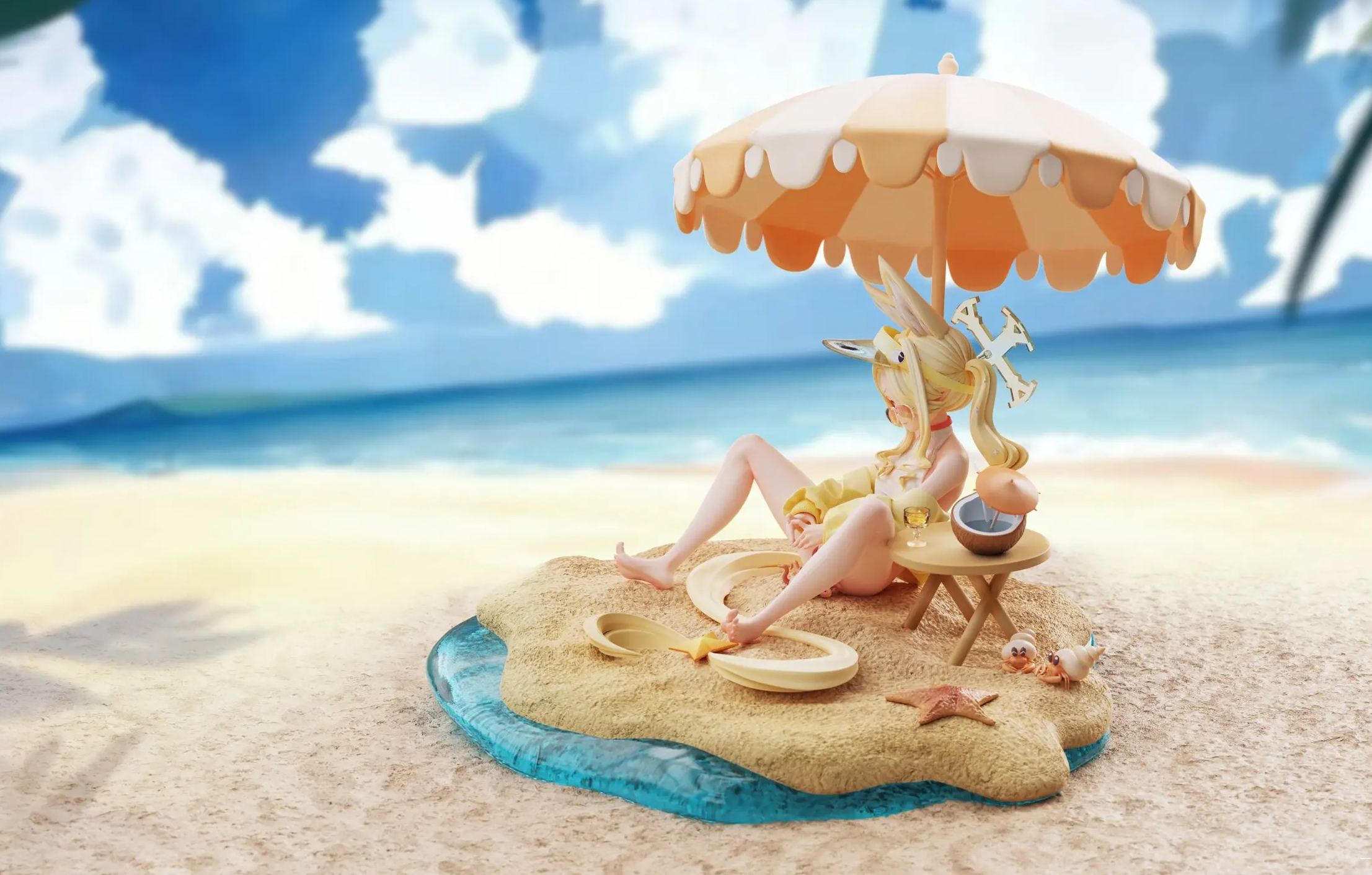 Ju Zi Miao Studio - Yurizono Seia Swimsuit Blue Archive Statue