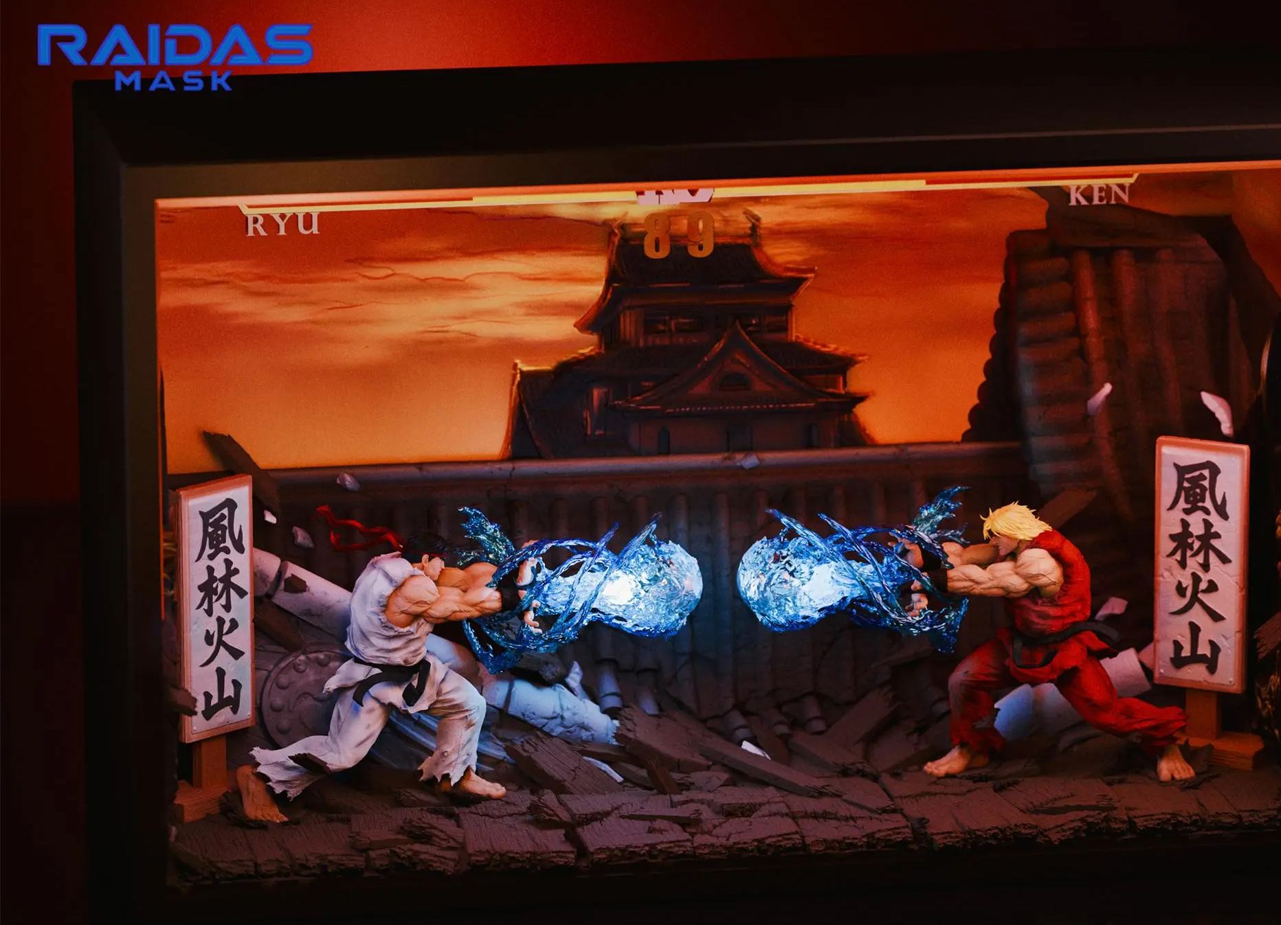 Raidas Mask Studio - Impact Showdown Ken X Ryu Street Fighter Statue