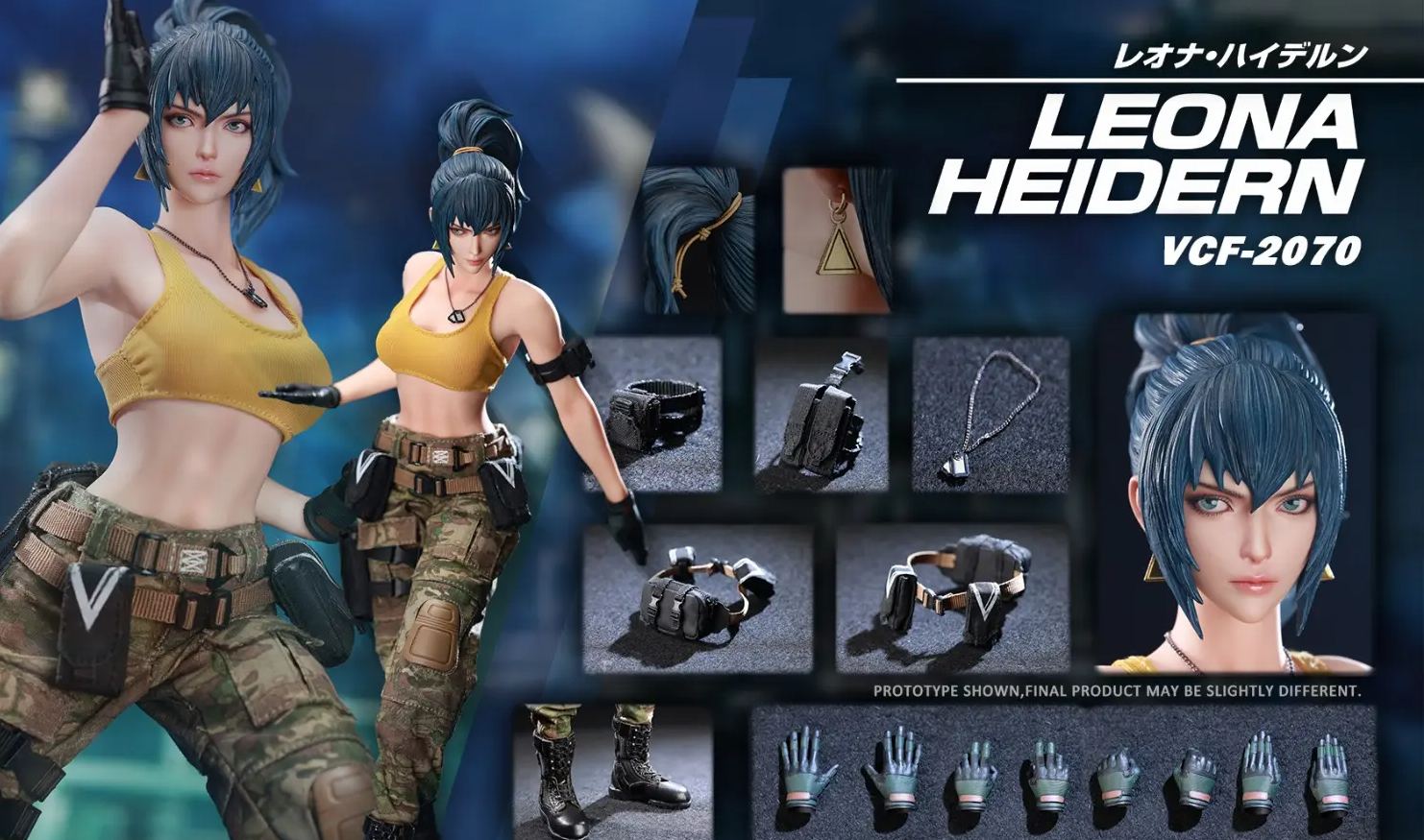 VERYCOOL - 1/6 The King of Fighters XIV Leona Heidern Action Figure VCF-2070 Licensed Statue