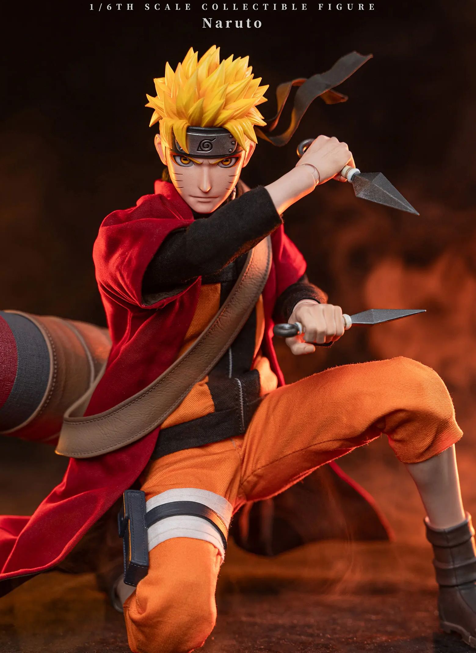 ROCKETTOYS Studio - Naruto Shippuden Naruto Uzumaki Sage Mode Ver. X Battle Damage Ver. 1/6 Action Figure Licensed