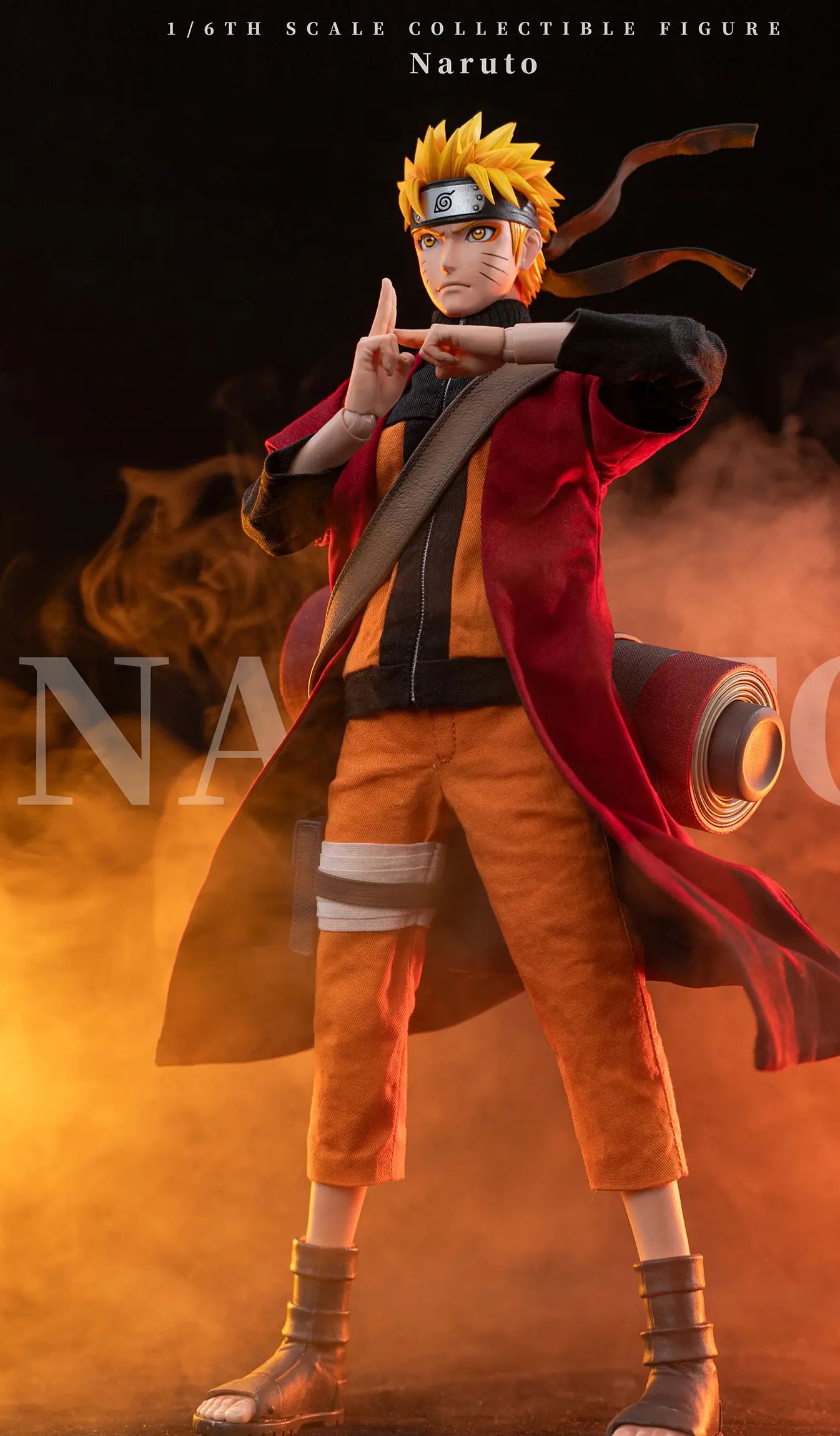 ROCKETTOYS Studio - Naruto Shippuden Naruto Uzumaki Sage Mode Ver. X Battle Damage Ver. 1/6 Action Figure Licensed
