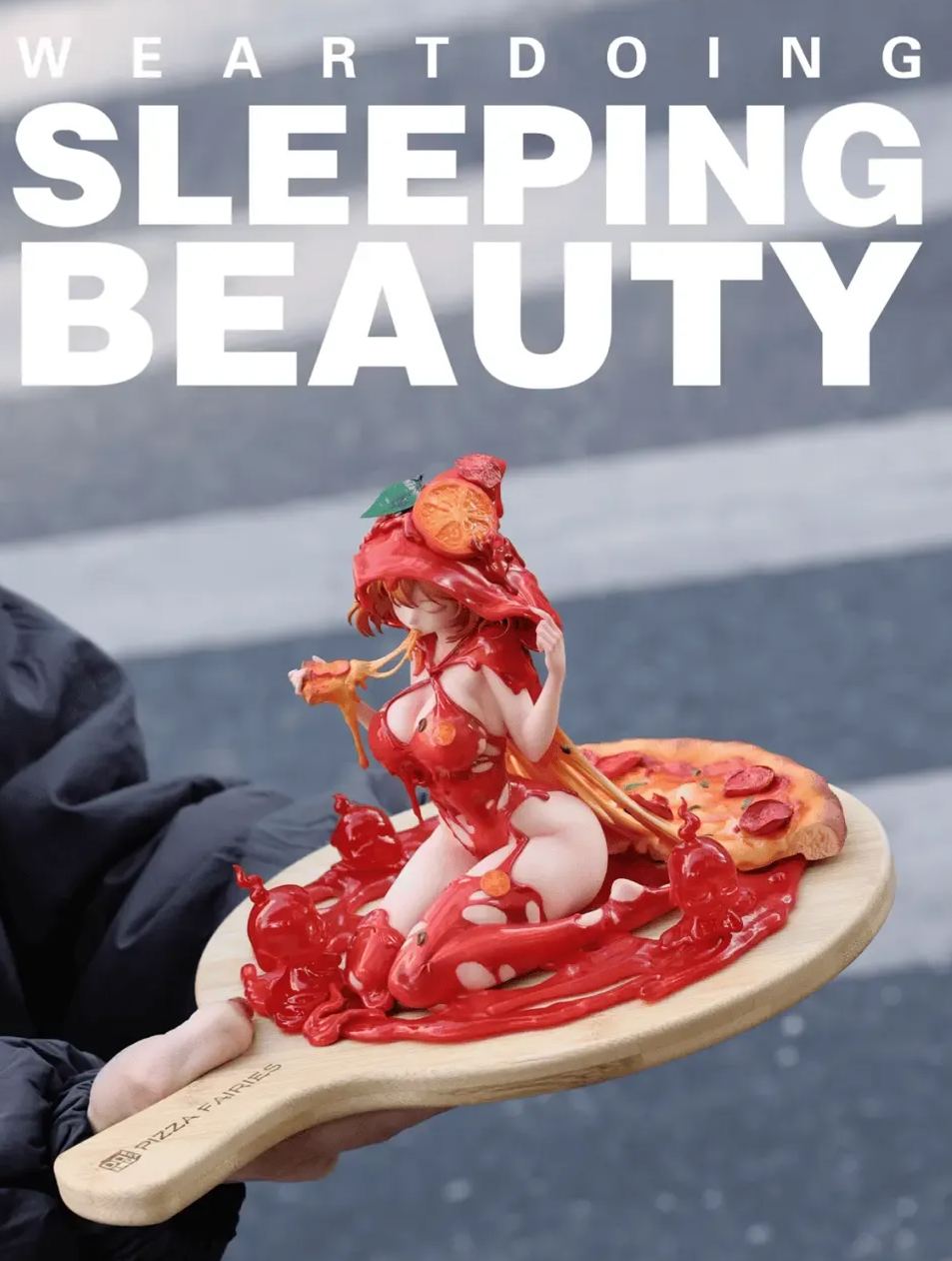 WeArtDoing Studio - Sleeping Beauty Pizza Fairies-Cheese Supreme X Classic Tomato Figure Licensed Statue 