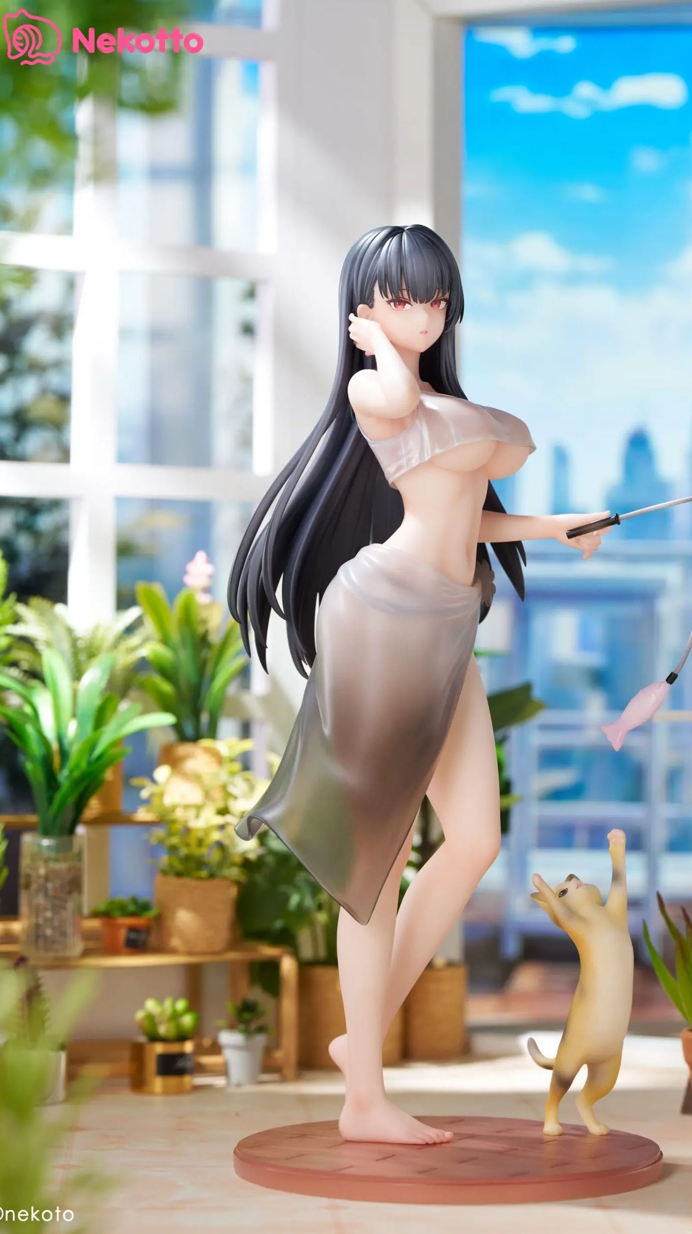 NEKOTTO - Cat-Playing Girl Kioto 1/6 Scale Figure Licensed