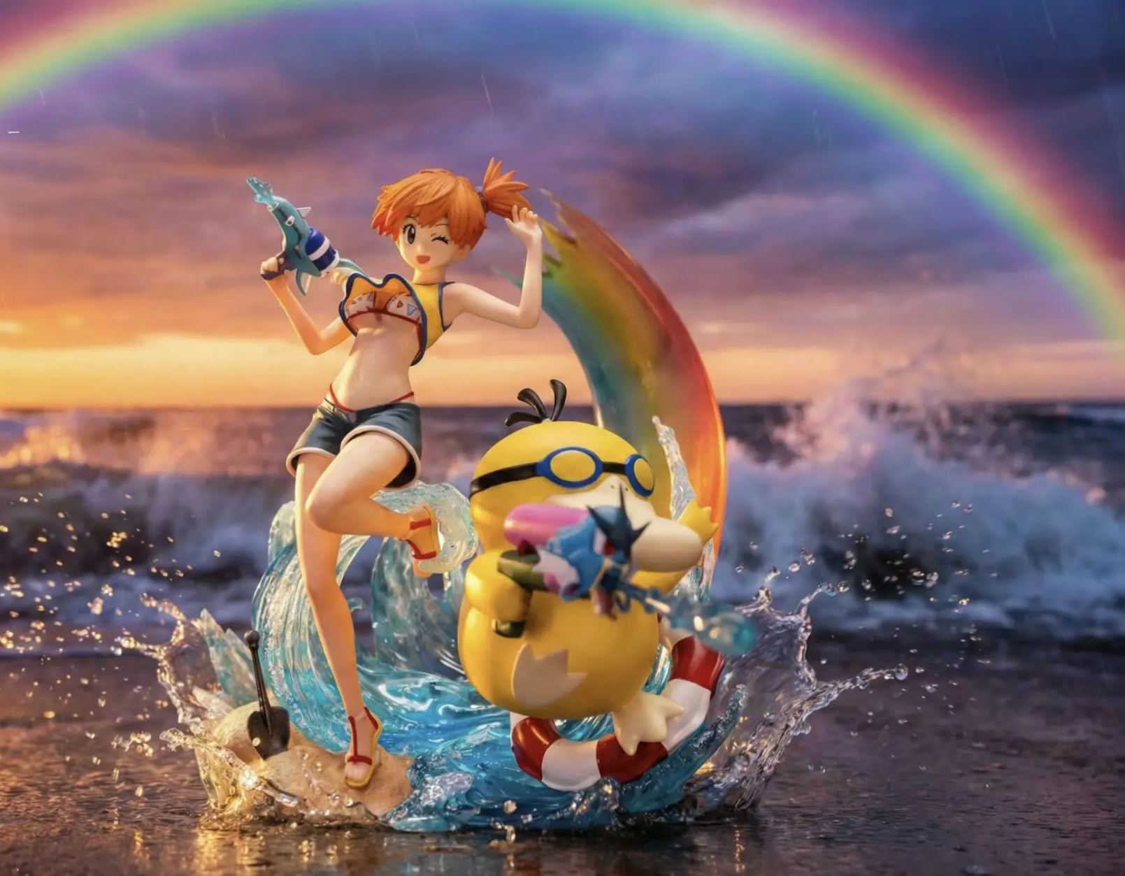 MAGA Studio - Misty X Psyduck Pokemon Statue