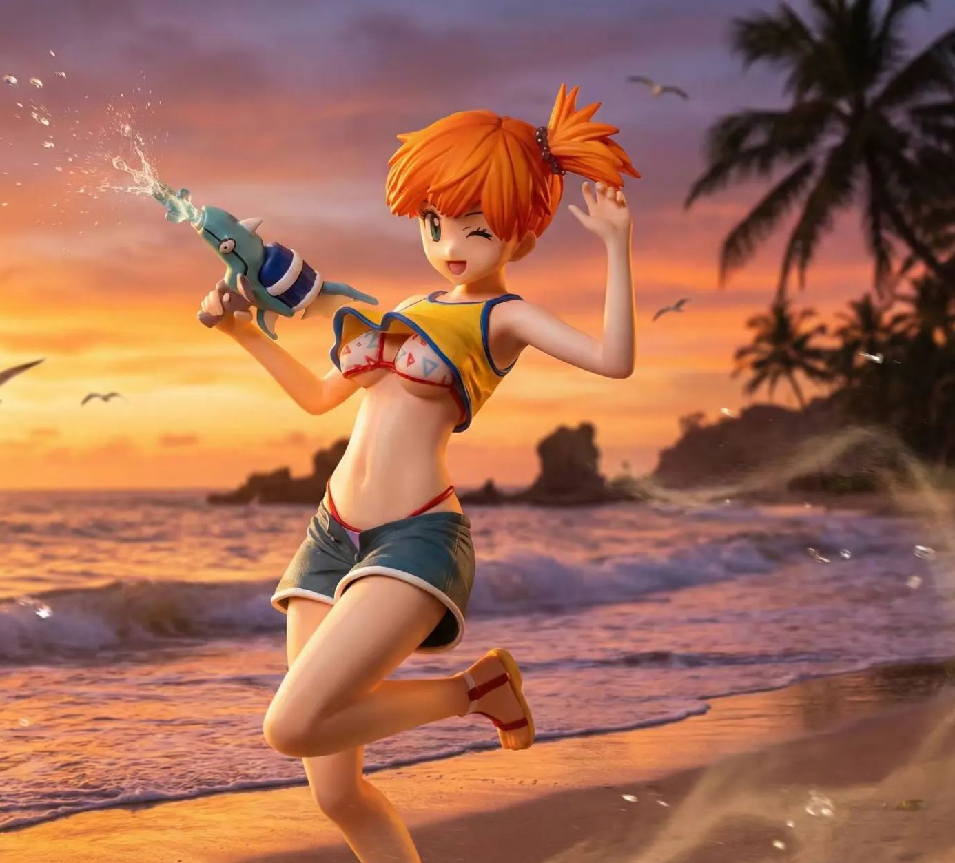 MAGA Studio - Misty X Psyduck Pokemon Statue