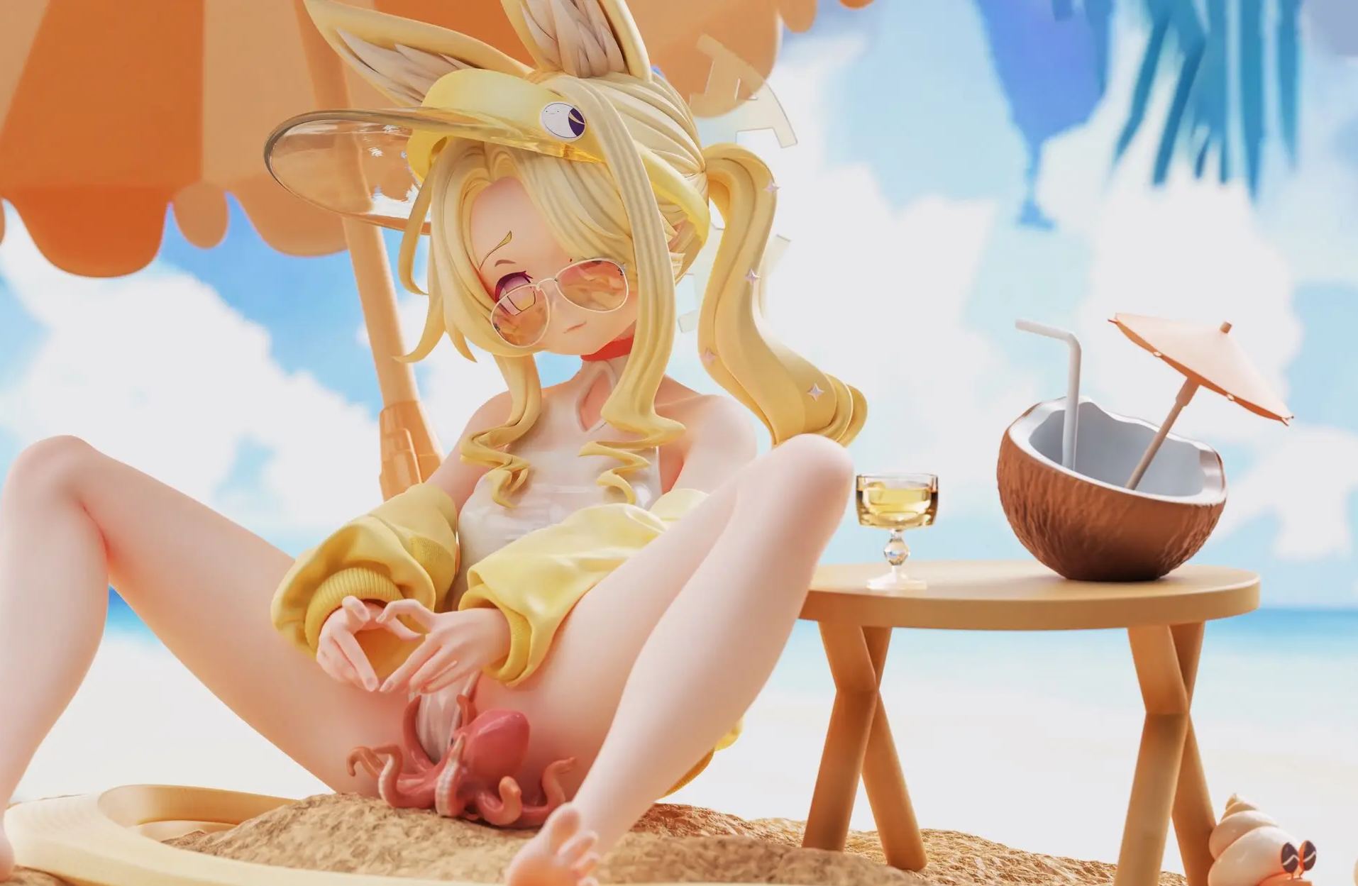 Haruhi Studio - Yurizono Seia Beach Swimsuit Blue Archive Statue