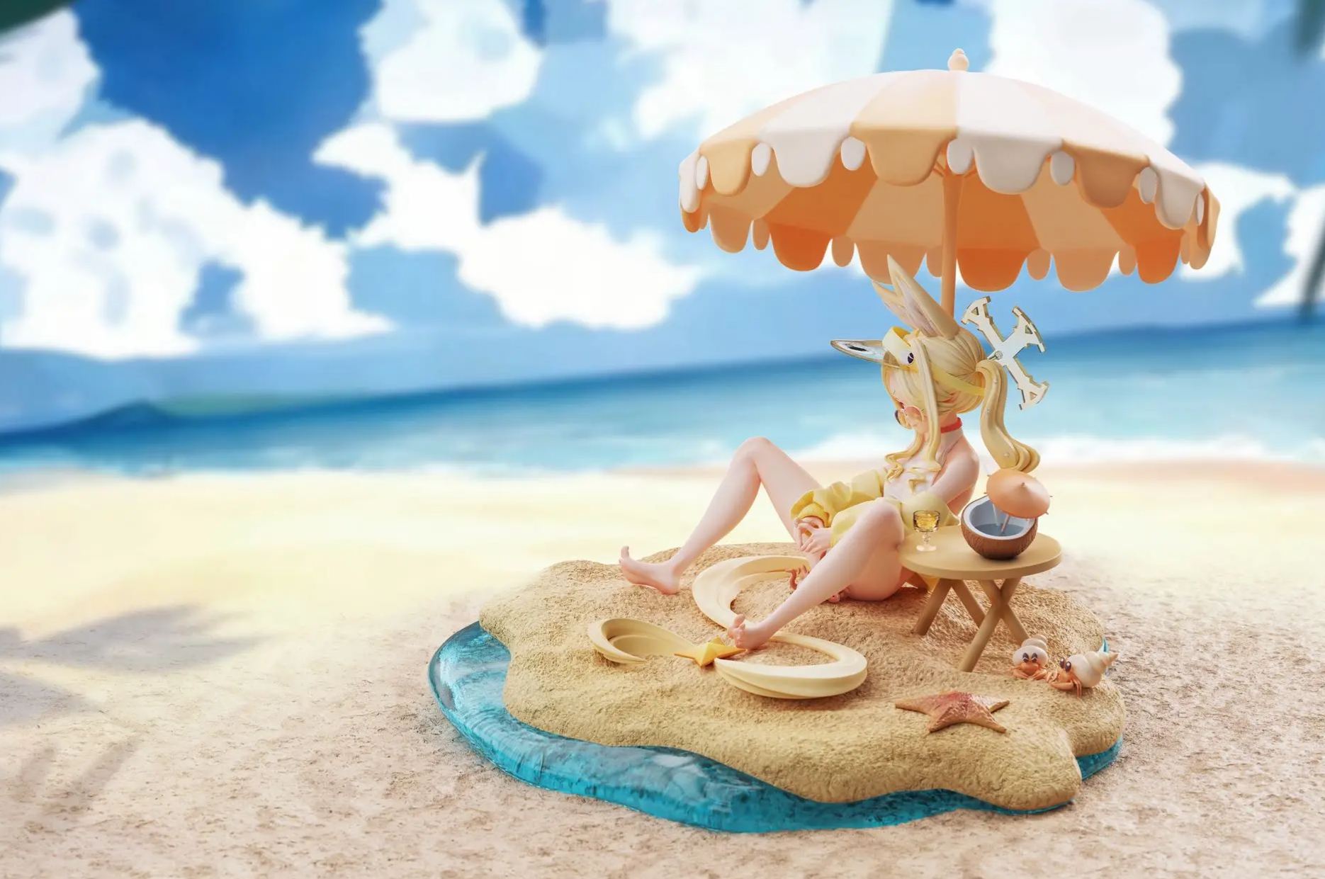 Haruhi Studio - Yurizono Seia Beach Swimsuit Blue Archive Statue