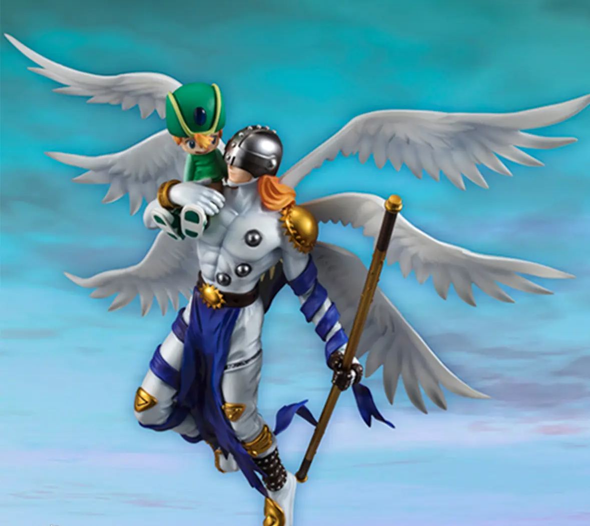 MegaHouse - G.E.M. Series Digimon Adventure Angemon X Takeru Takaishi Complete Figure Licensed Statue
