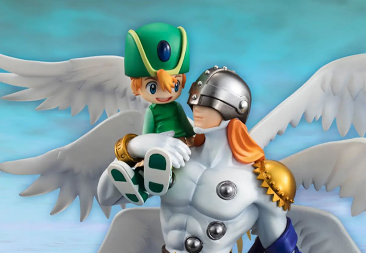 MegaHouse - G.E.M. Series Digimon Adventure Angemon X Takeru Takaishi Complete Figure Licensed Statue