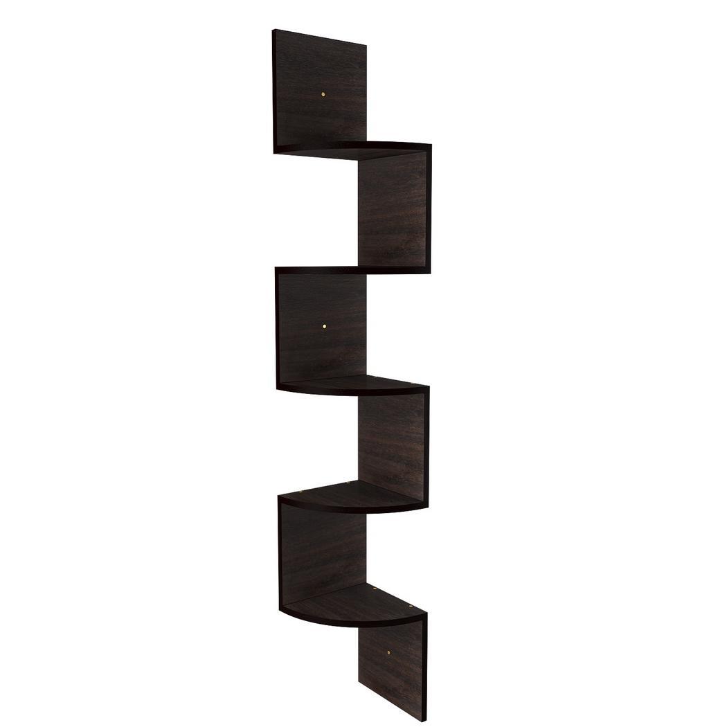 Modern 5 Tier Corner Floating Shelves Wall Mount Home Decor Display Shelf