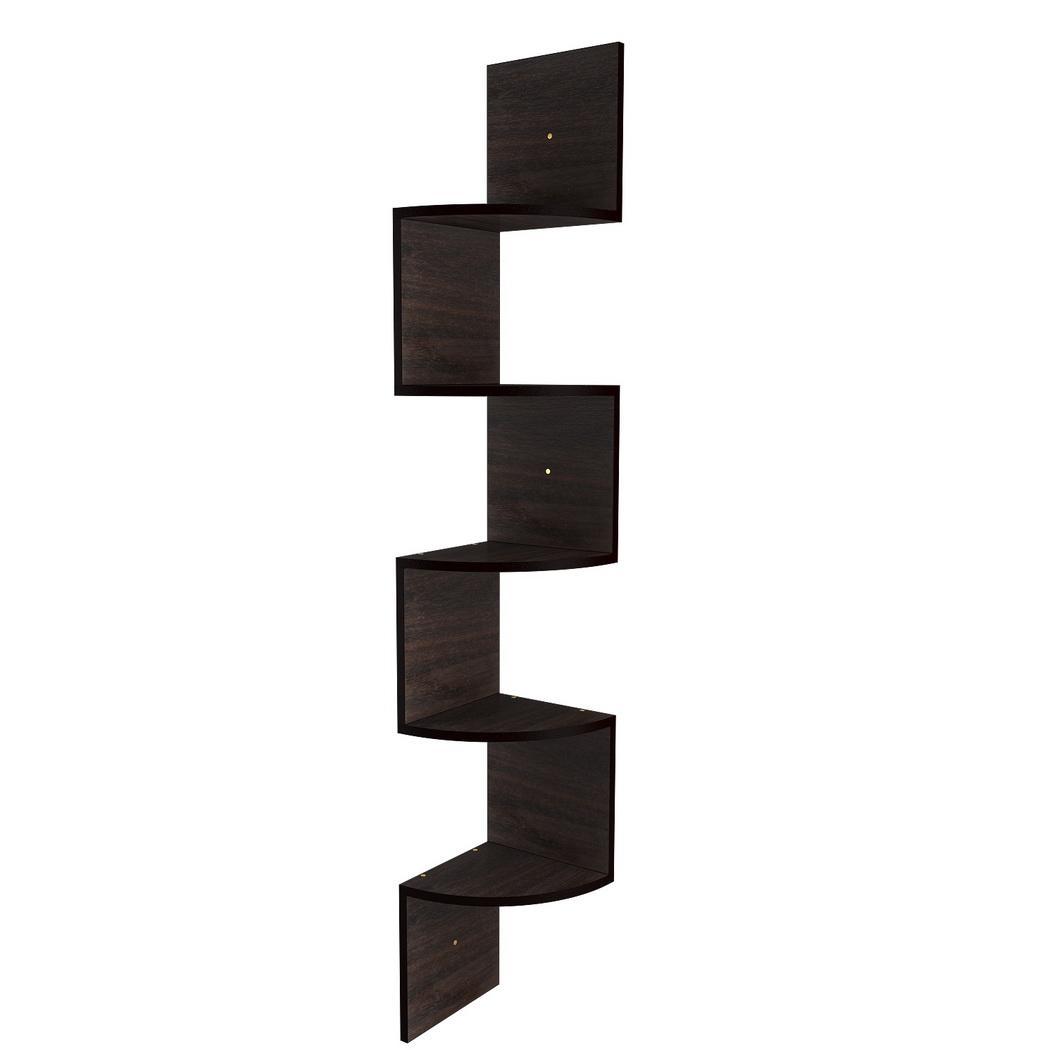Modern 5 Tier Corner Floating Shelves Wall Mount Home Decor Display Shelf