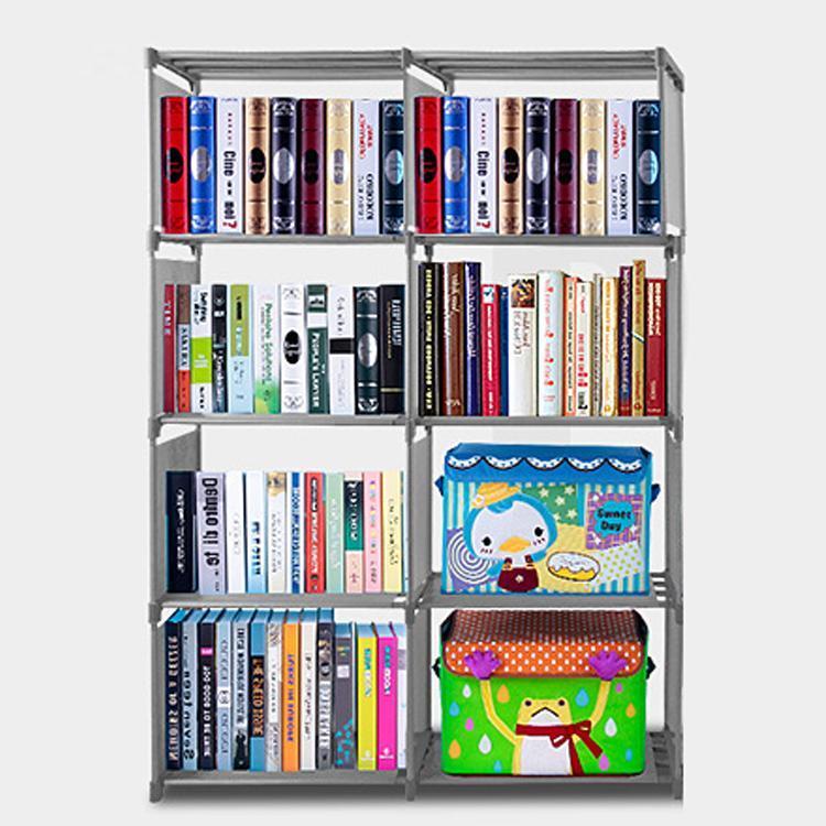 Bookcase 4 Shelf Storage Bookshelf Wood Furniture Adjustable Book Shelving