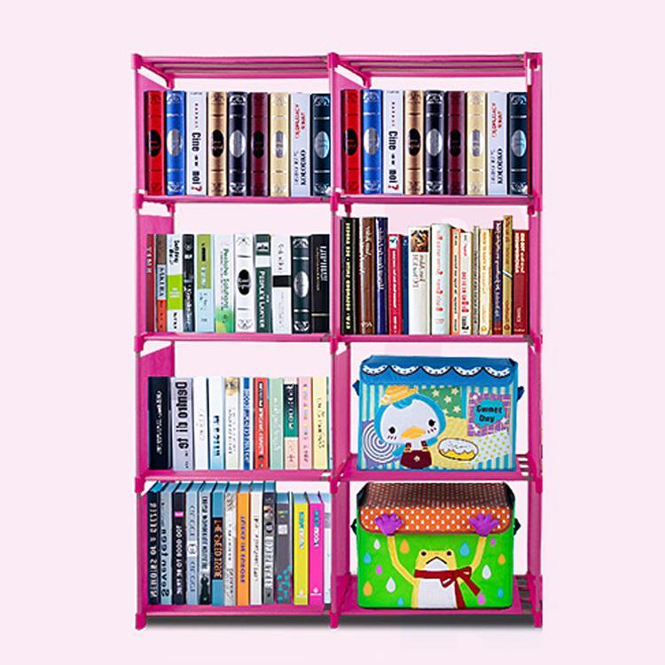 Bookcase 4 Shelf Storage Bookshelf Wood Furniture Adjustable Book Shelving