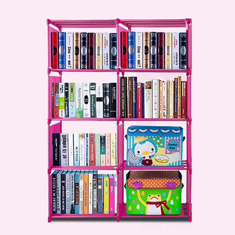 Bookcase 4 Shelf Storage Bookshelf Wood Furniture Adjustable Book Shel