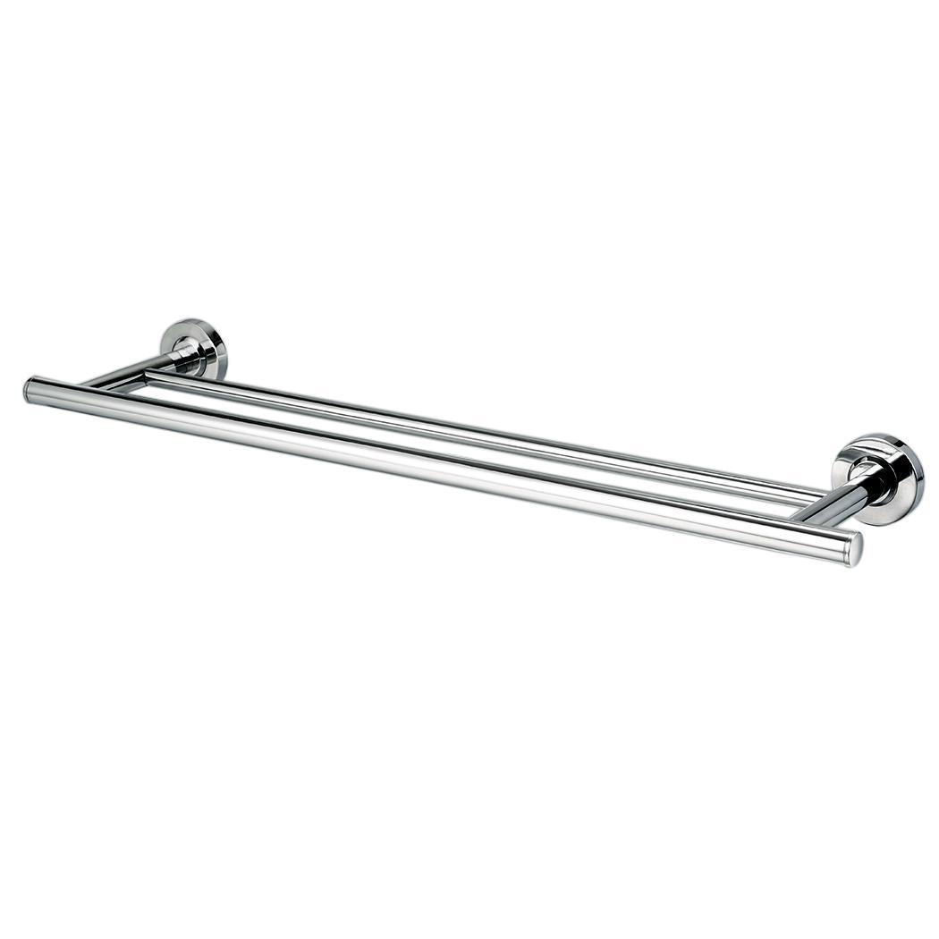 Stainless Steel Wall Mounted Bathroom Towel Rail Holder Storage Rack Shelf Bar