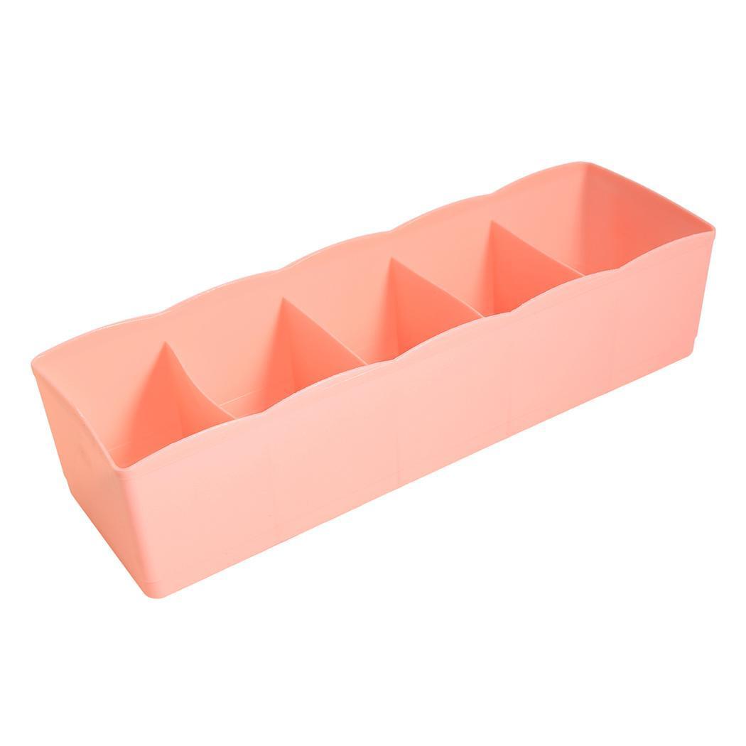 New 5 Cells Socks Underwear Ties Storage Box Bra Drawer Closet Home Organizer