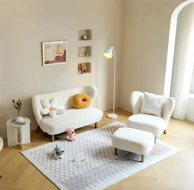 accent chair with sofa