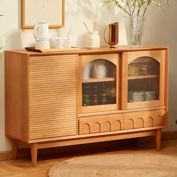 Wooden Sideboard with Cabinets