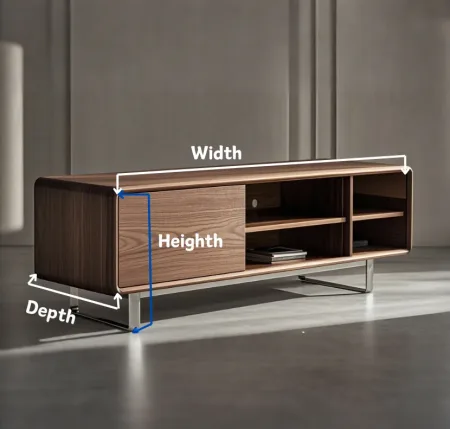 dimensions of the TV stand 