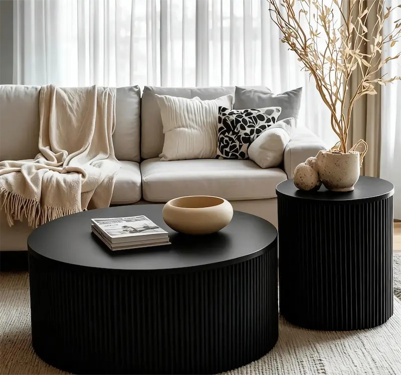 round coffee table