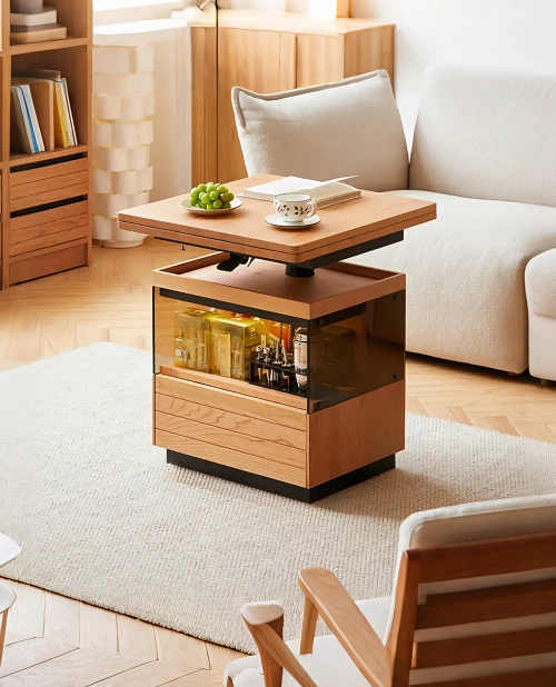 wood coffee table