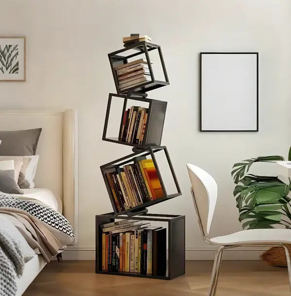 Art Deco Metal Bookcase