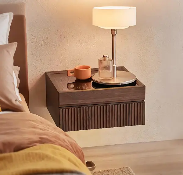 Floating Nightstand with Drawers