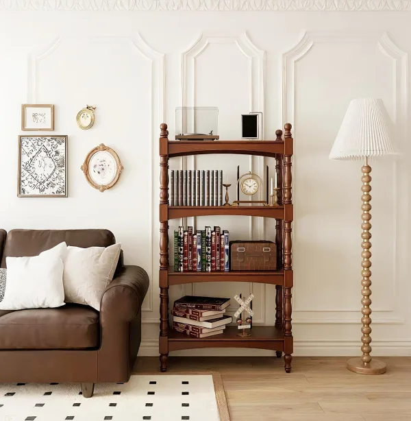 wood bookcase