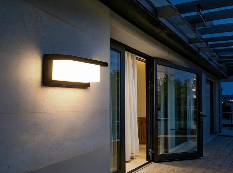 Short Rectangular Outdoor Wall Light