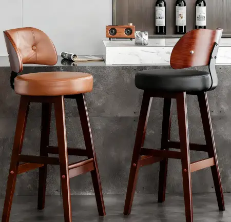 Upholstered Bar Stools with Back