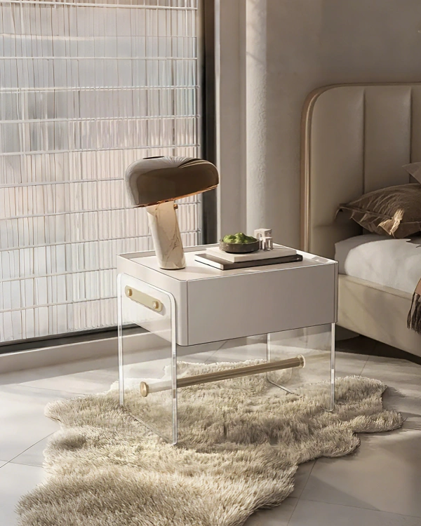 acrylic nightstand