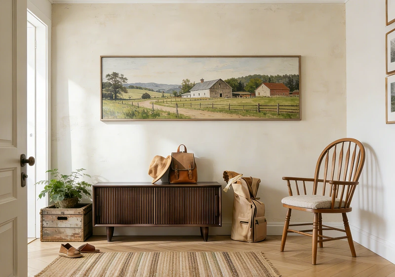 Wooden Shoe Cabinet Entryway Bench