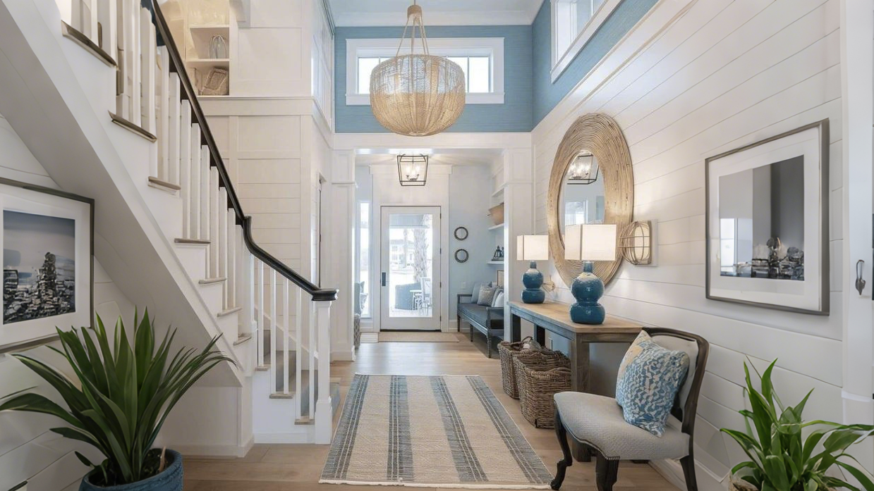 summer home entryway