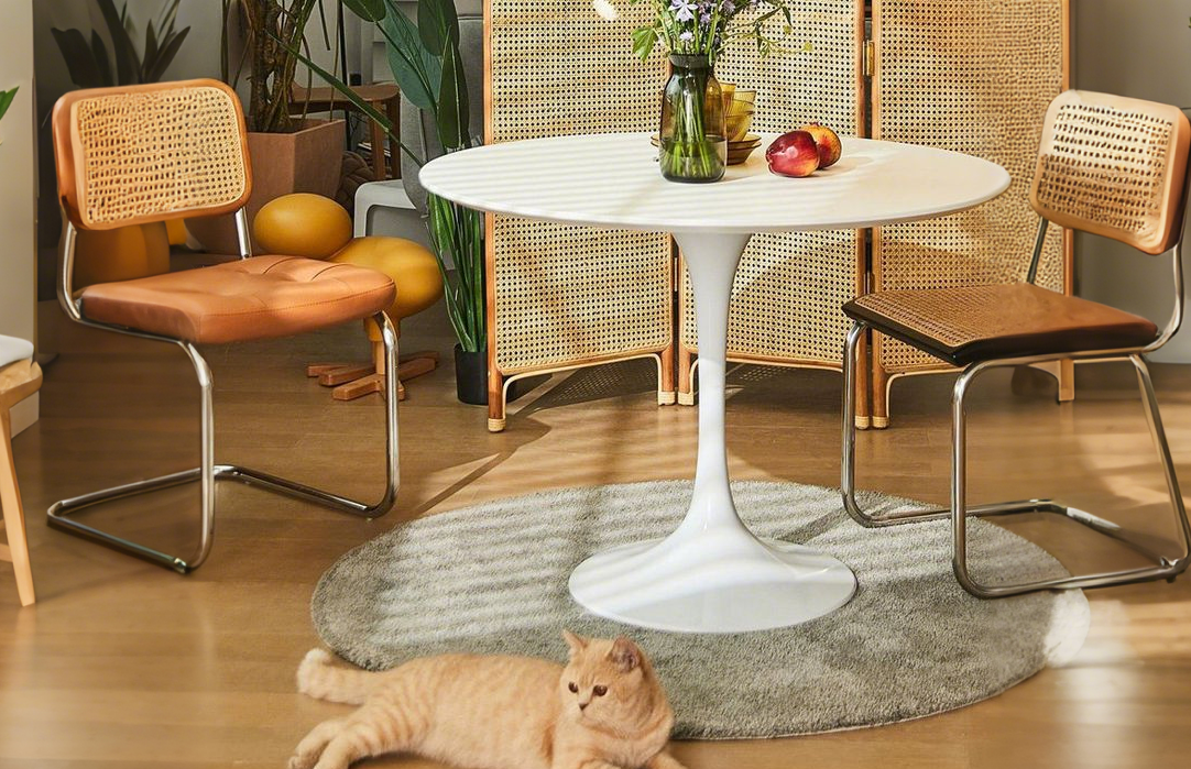 white round bar table modern room | homeyfad