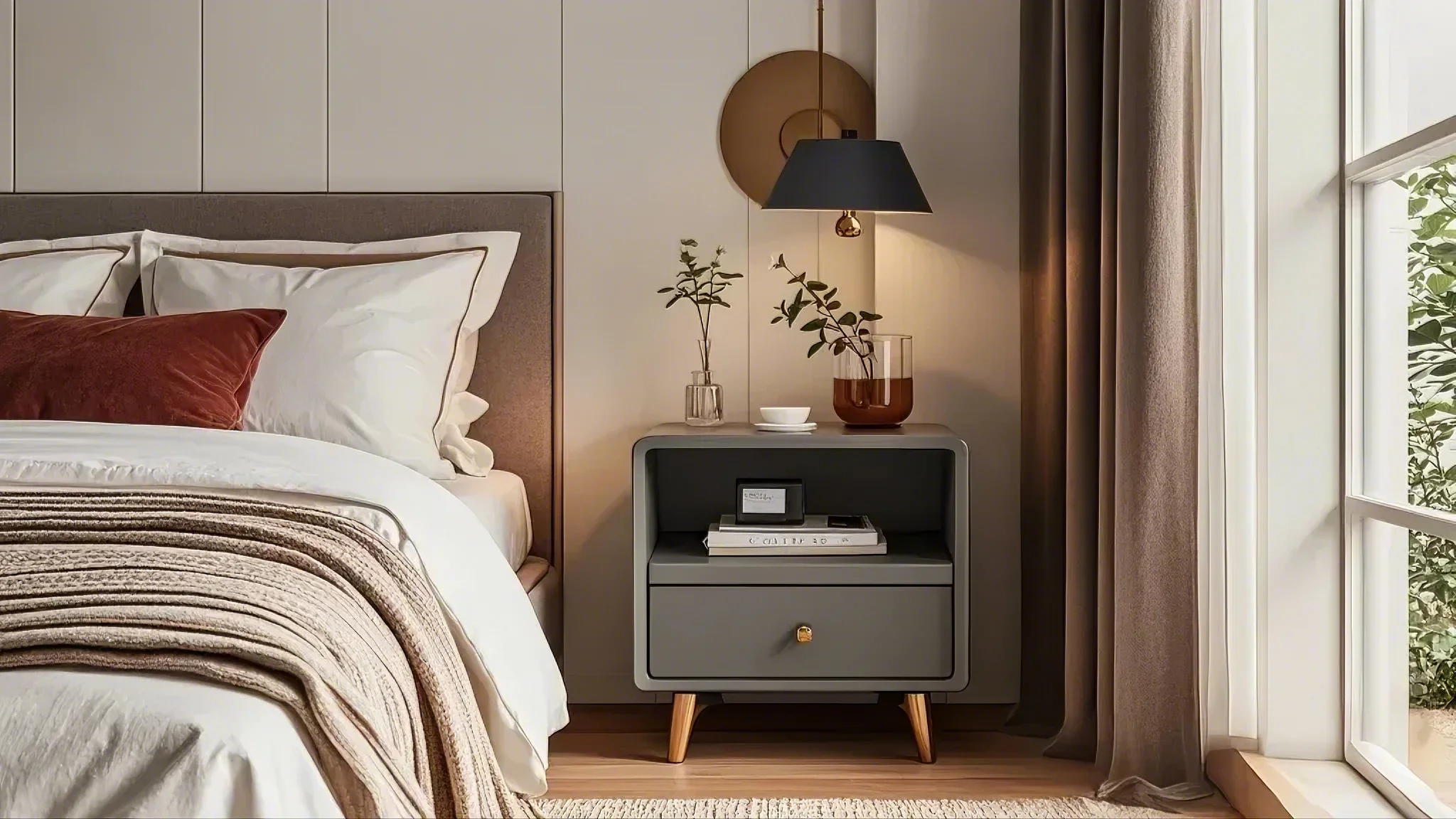 How to Choose the Best Nightstand Size for Your Bedroom | homeyfad