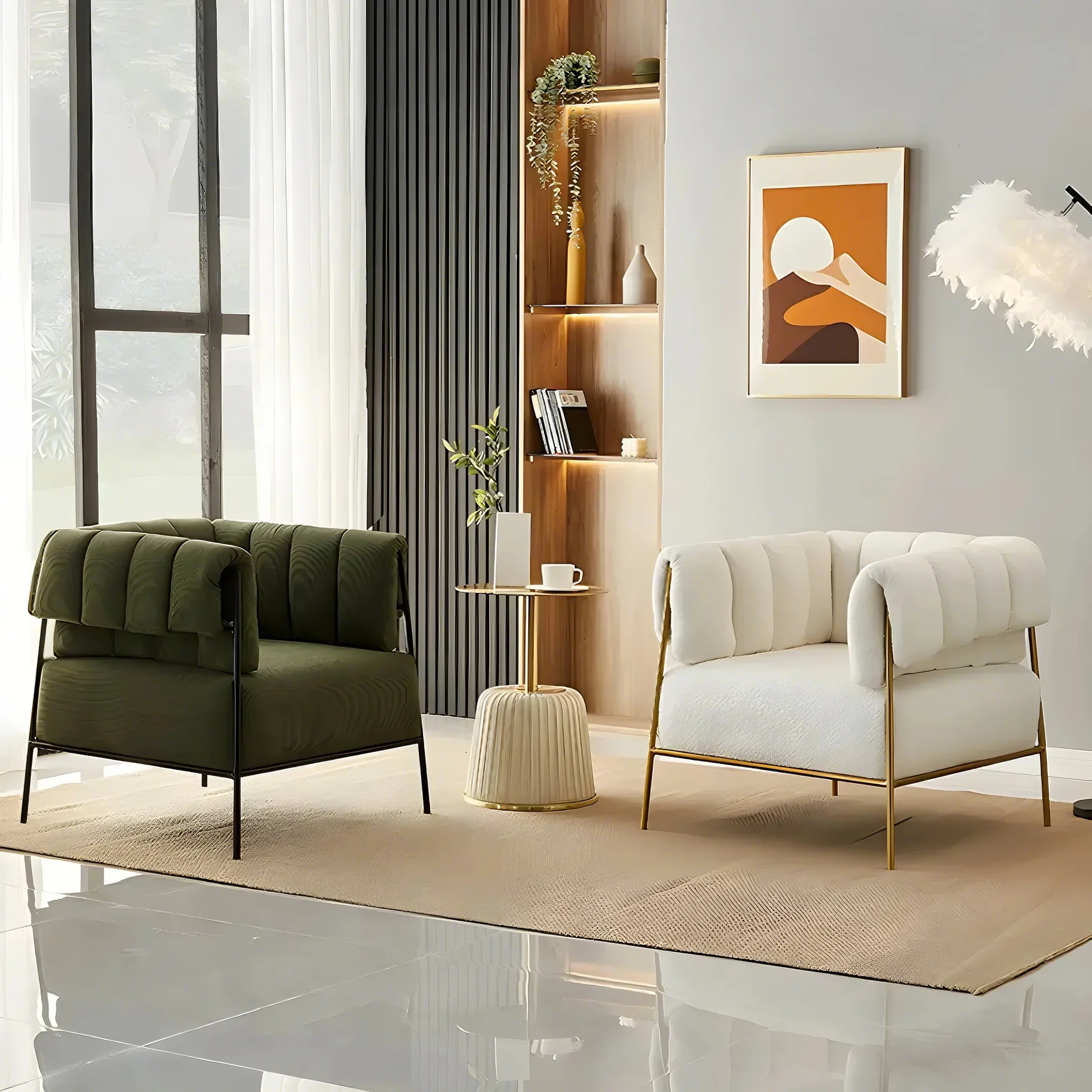 modern elegant accent chairs