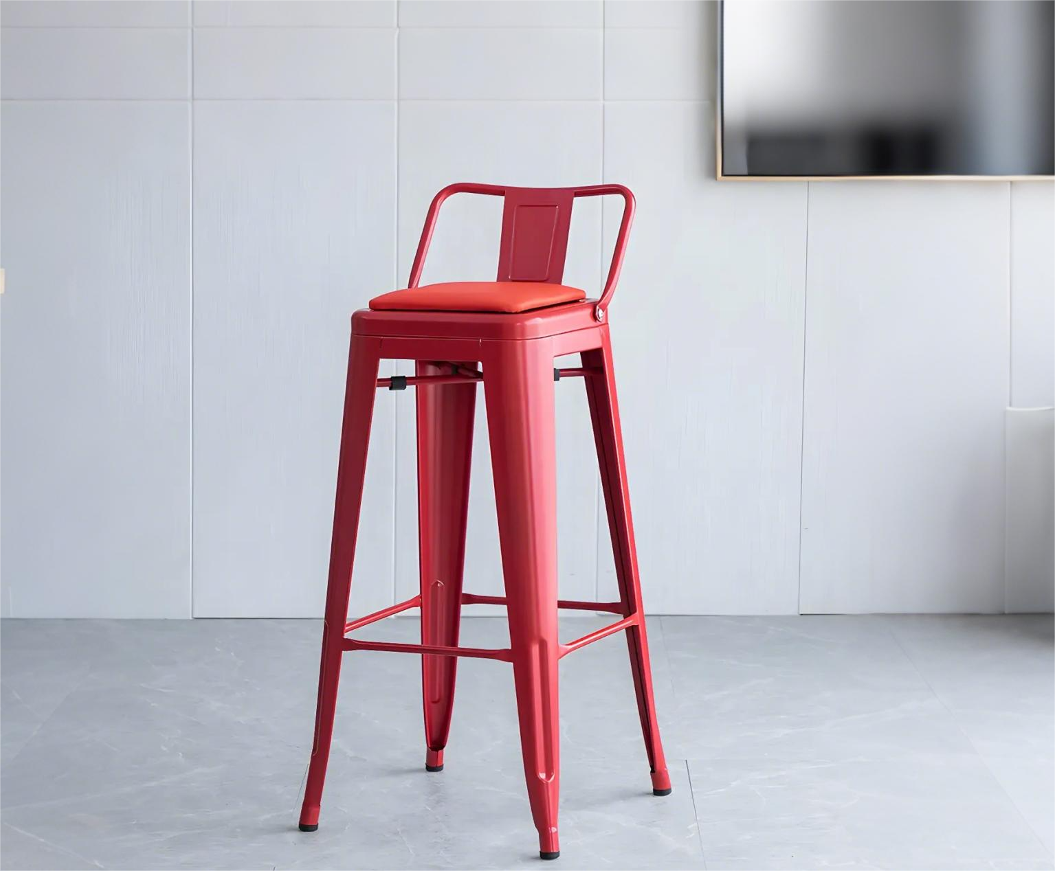 Red Bar Stool | homeyfad