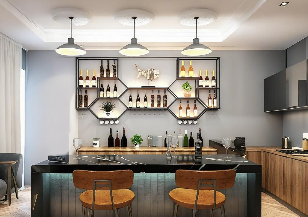 Wall-Mounted Wine Rack | homeyfad