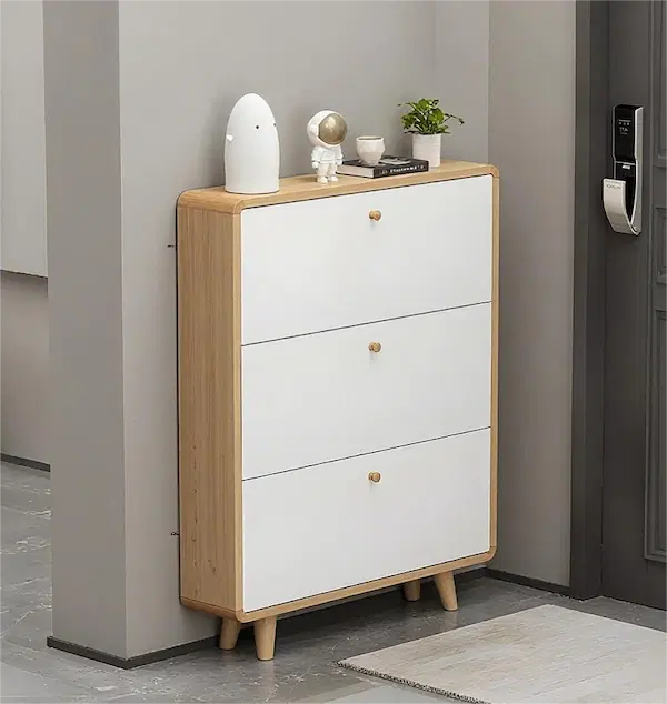 narrow shoe cabinet for small space