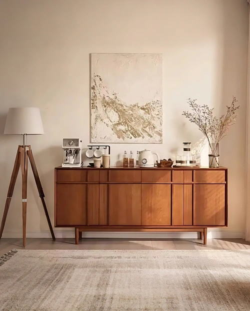 Wooden Combo Dresser with Storage